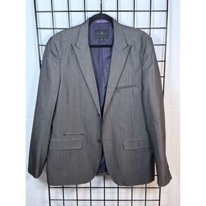 MARC ECKO Cut & Sew Blazer Jacket Sport Suit Coat Mens XL Gray Cotton Casual‎
